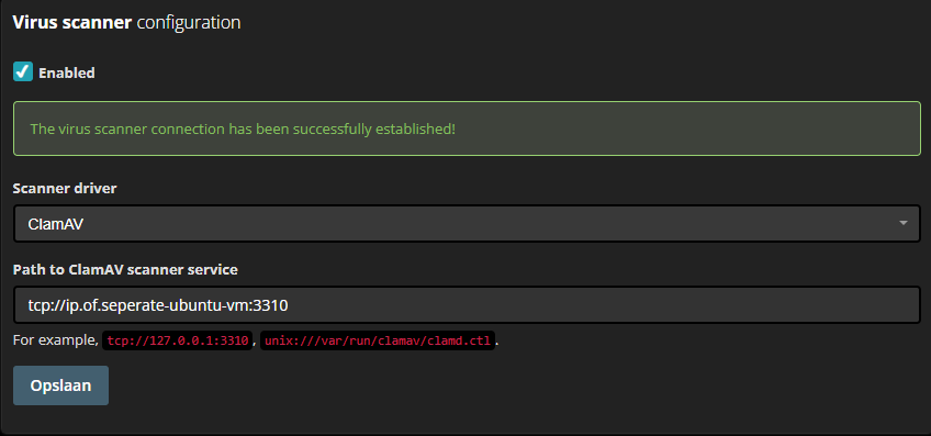 ClamAv integration HumHub-Cloudron.png